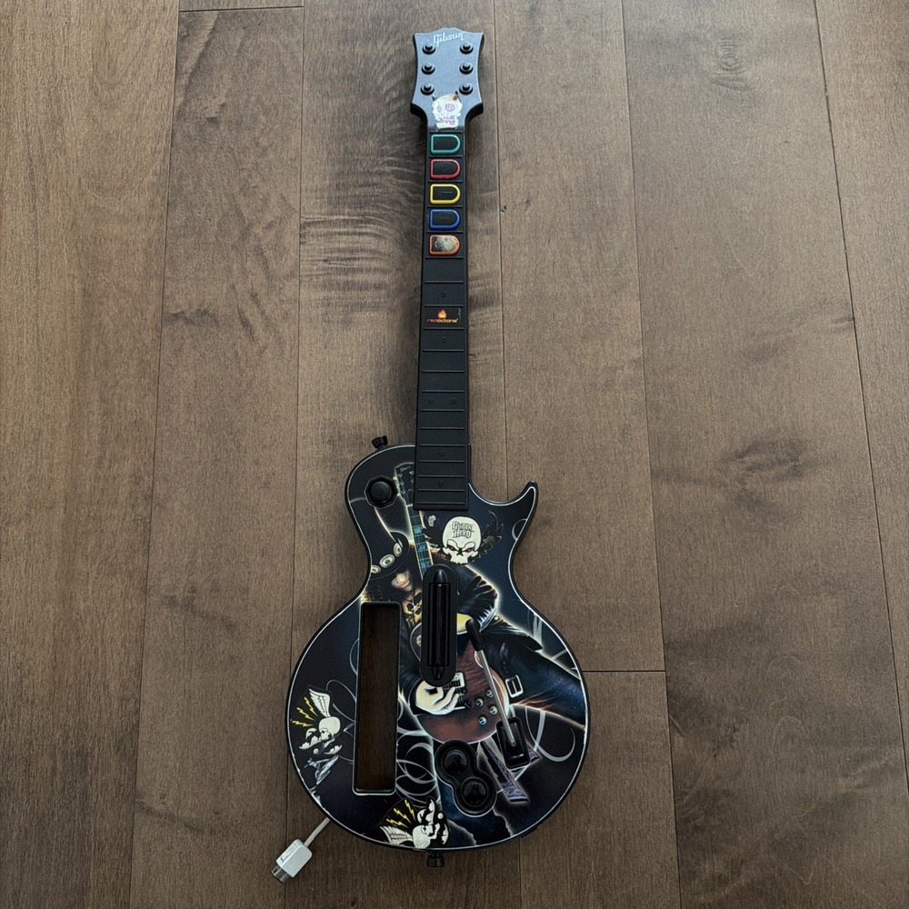 Guitar Hero Gibson Les Paul Wii Controller 95567.805 Slash Graphic Faceplate